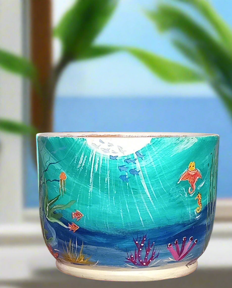 Hand-painted___ undersea view